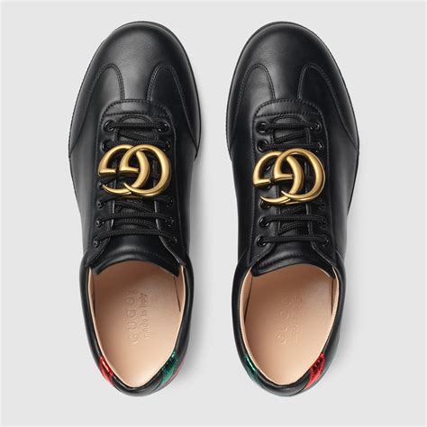 gucci leather paneled sneaker|gucci leather sneakers sale.